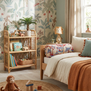 Cojín Monkey Brunch · Bolster Lino Estampado