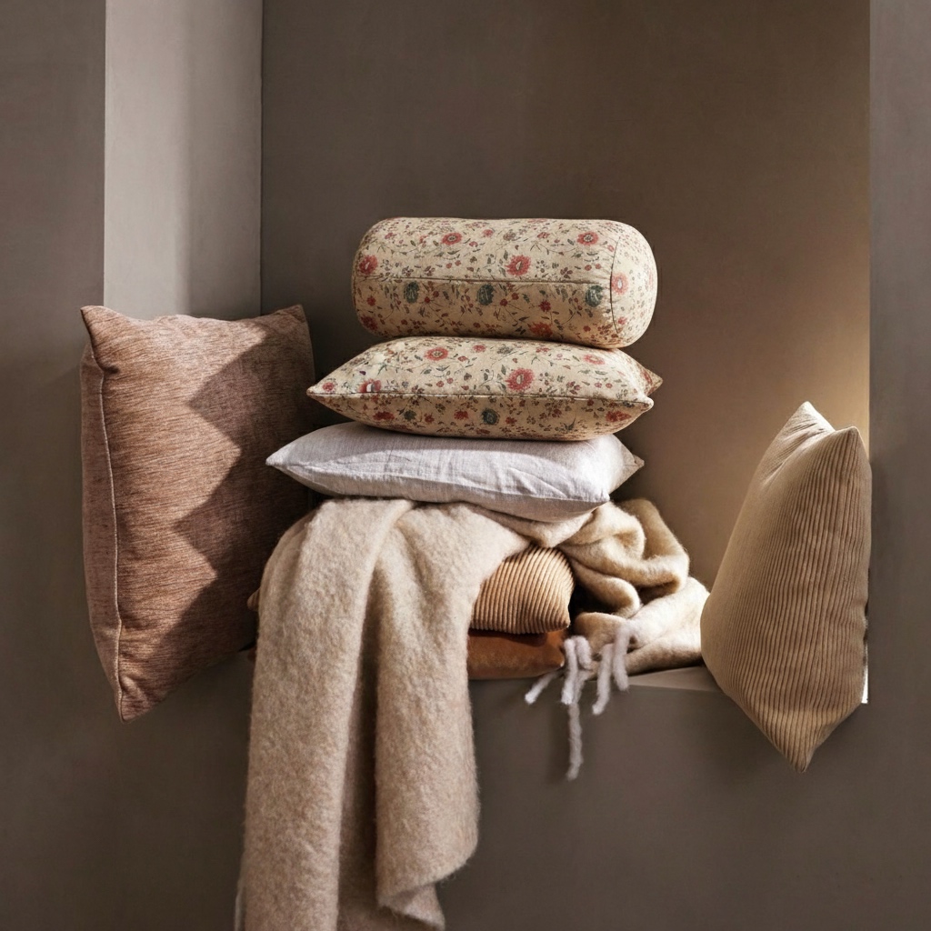 Cojín Arven · Bolster Lino Estampado