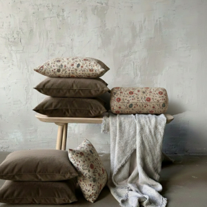 Cojín Arven · lino estampado