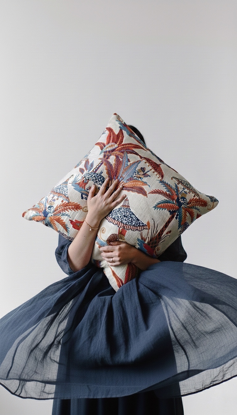 Cojín Monkey Brunch · Lino Estampado - Imagen 2